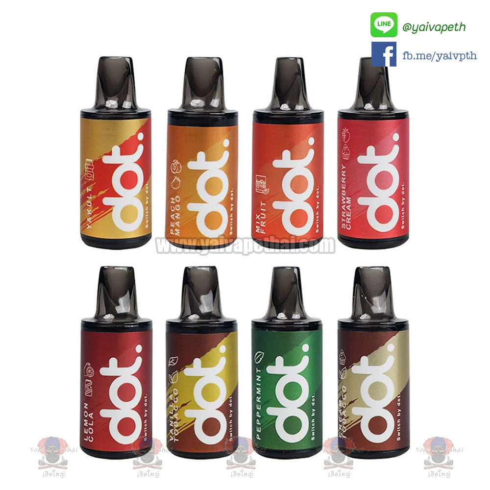 หัวพอต – DOT SWITCH Pod Juice 4ml (1 แพค 2หัว) [ แท้], Pod Cartridge (หัวพอต), DOTMOD - Yaivape บุหรี่ไฟฟ้า