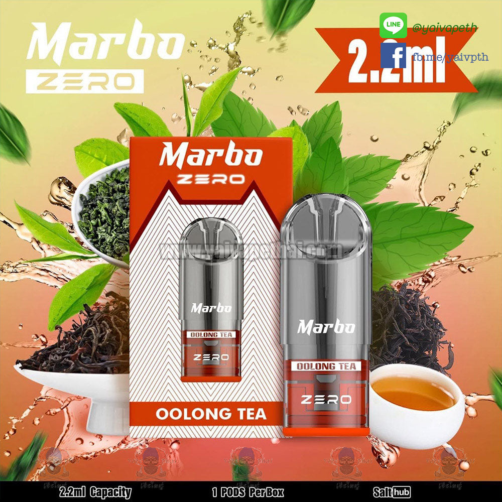 หัวพอต – Marbo Zero Pods Flavors 2.0-2.2 ml by Salt Hub [แท้]