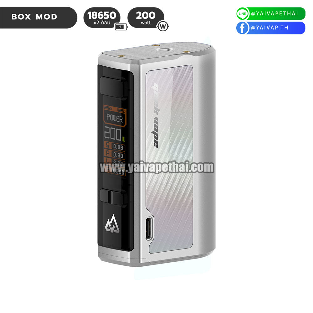 Geekvape OBELISK 200 Box Mod [ แท้ ], กล่องบุหรี่ไฟฟ้า( Box Mods ), Geekvape - Yaivape บุหรี่ไฟฟ้า