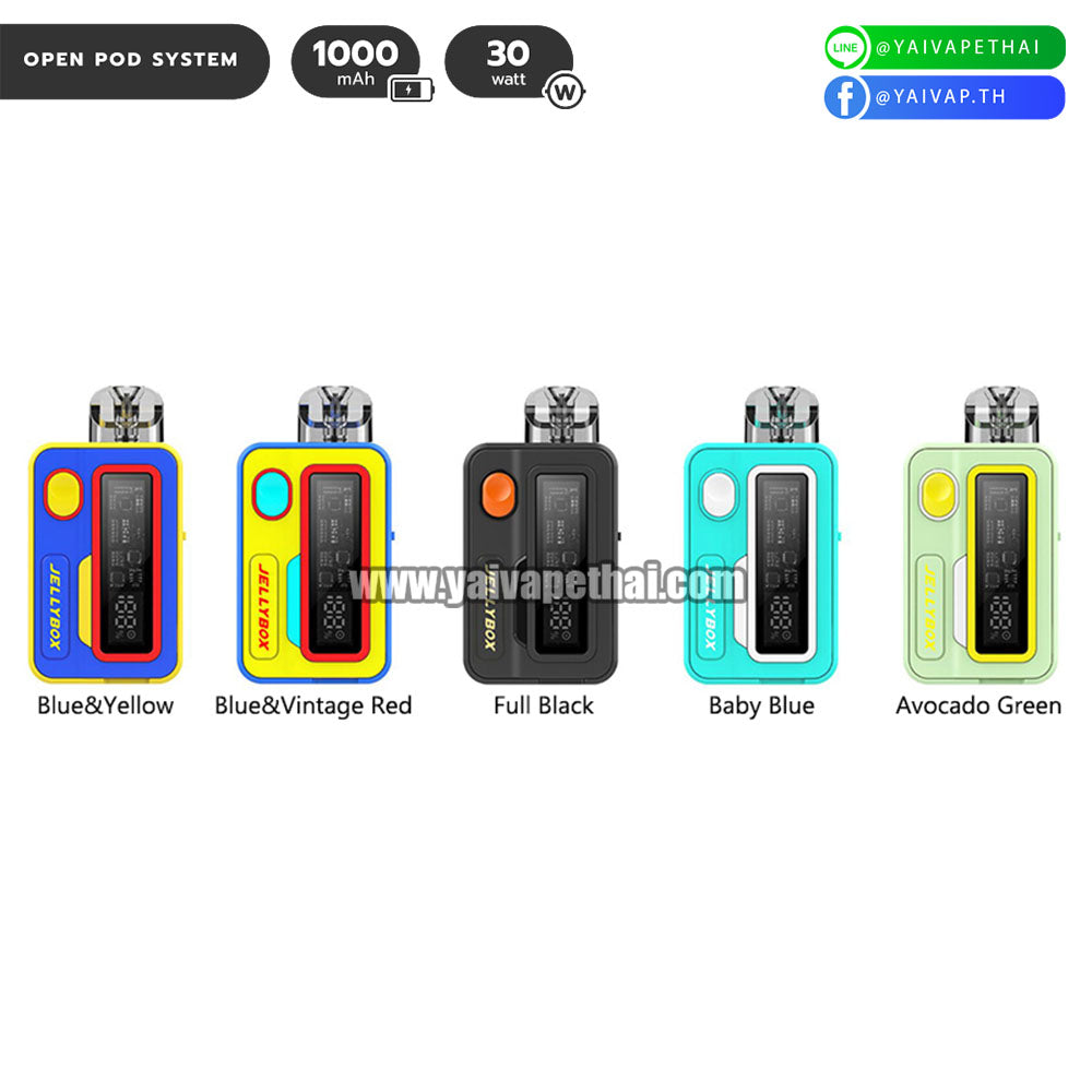 พอต บุหรี่ไฟฟ้า – Rincoe Jellybox XS Pod Kit 1000mAh 30W [ แท้ ] (เพจเจอร์ยุค 90), พอต (Pod), Rincoe - Yaivape บุหรี่ไฟฟ้า