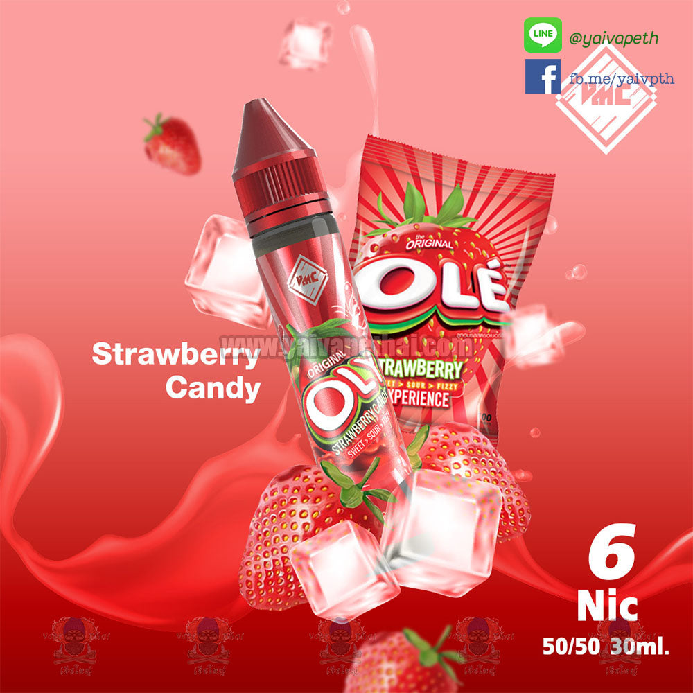 โอเล่สตอเบอรี่ – น้ำยาบุหรี่ไฟฟ้า VMC Ole Strawberry 30 ml [เย็น] ของแท้, น้ำยาบุหรี่ไฟฟ้า( Freebase E-liquid ), VMC - Yaivape บุหรี่ไฟฟ้า