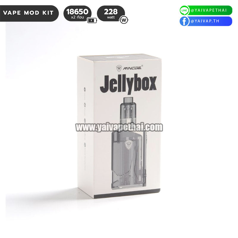 Authentic Rincoe Jellybox 228W Kit Tank, บุหรี่ไฟฟ้า‎ (E-Cigarette), Rincoe - Yaivape บุหรี่ไฟฟ้า