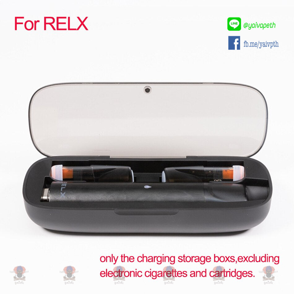 กล่องเก็บเครื่องแบตในตัว - E-cigarette Charging Storage Box Battery 1200mAh Chager for RELX Classic,Infinity,ZERO,KS - YAIVAPETHAI  No.1