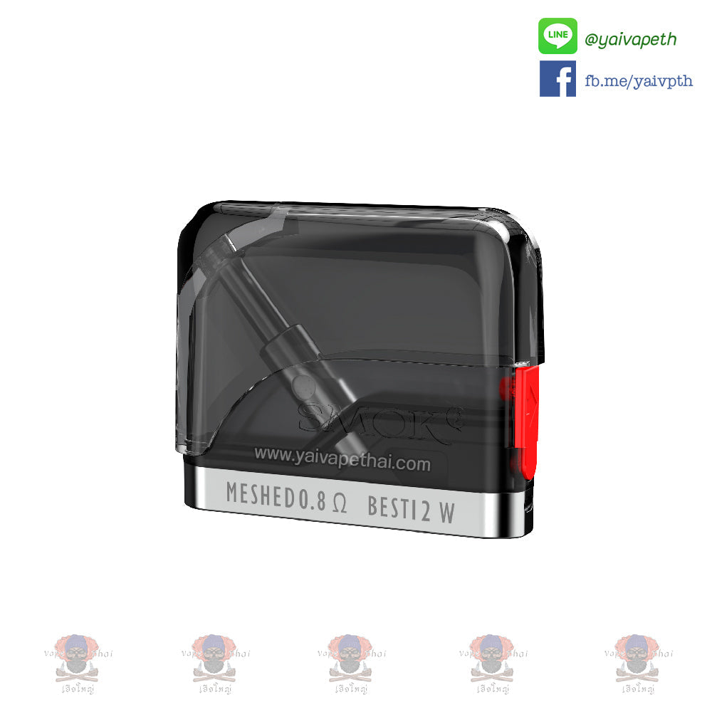 หัวคอยล์พอต - SMOK Thiner Pod Cartridge 0.8 ohm - YAIVAPETHAI  No.1