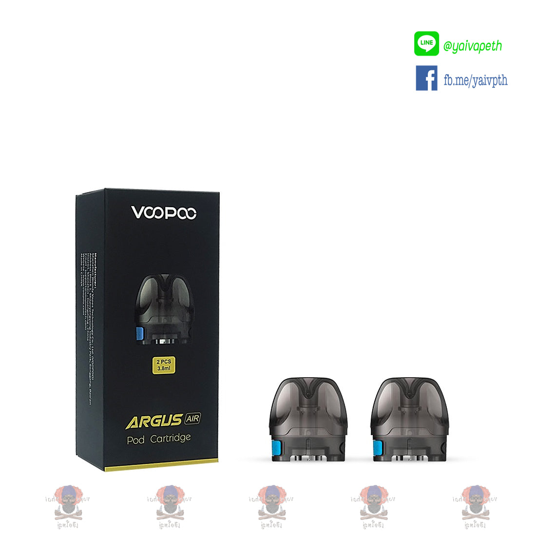 พอตเปล่า - VOOPOO Argus Air - Pod Cartridge 3.8 ml + 0.8 pnp Coil - YAIVAPETHAI  No.1