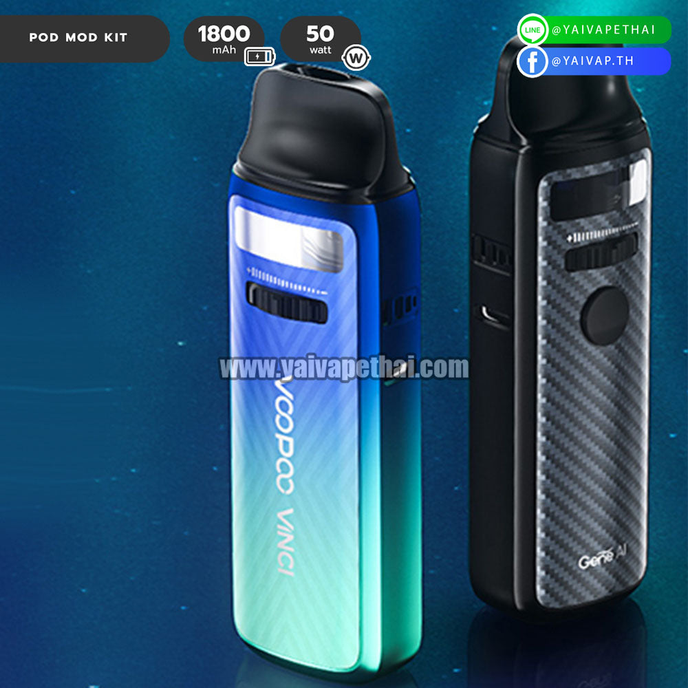 พอตมอท บุหรี่ไฟฟ้า – VOOPOO VINCI 3 Pod Mod Kit 1800mAh 50W [ แท้ ], พอต (Pod), VINCI - Yaivape บุหรี่ไฟฟ้า